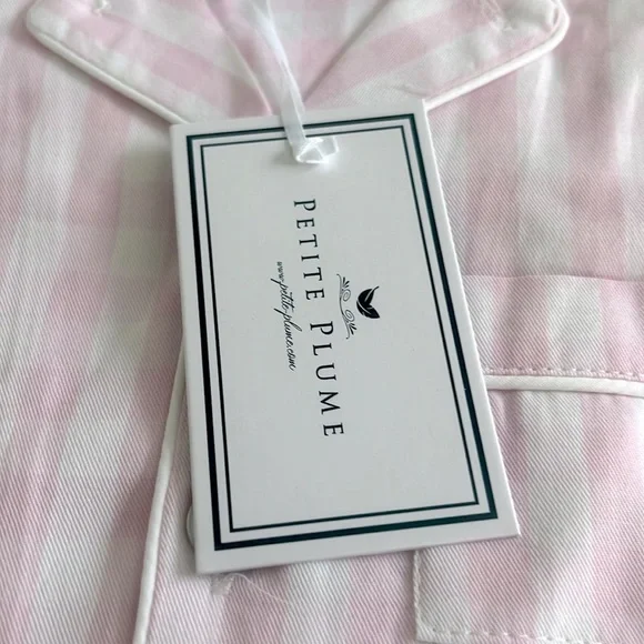 PETITE PLUME Pink Gingham Pajama Set Chemical Free Flame Resistant 12/18 Months - Picture 8 of 8